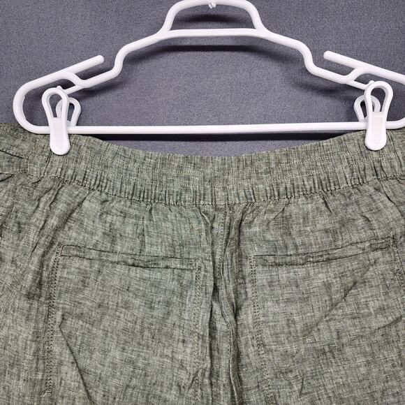 Athleta Voyager Linen Short Womens Plus Size 20 Green NEW Retail $79 - Picture 13 of 15